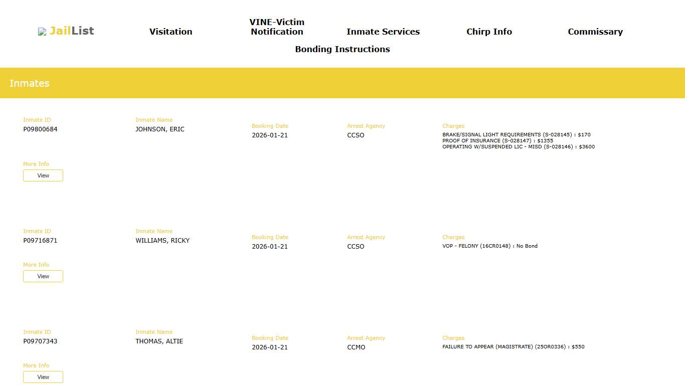 Cherokee County | Inmate Search
